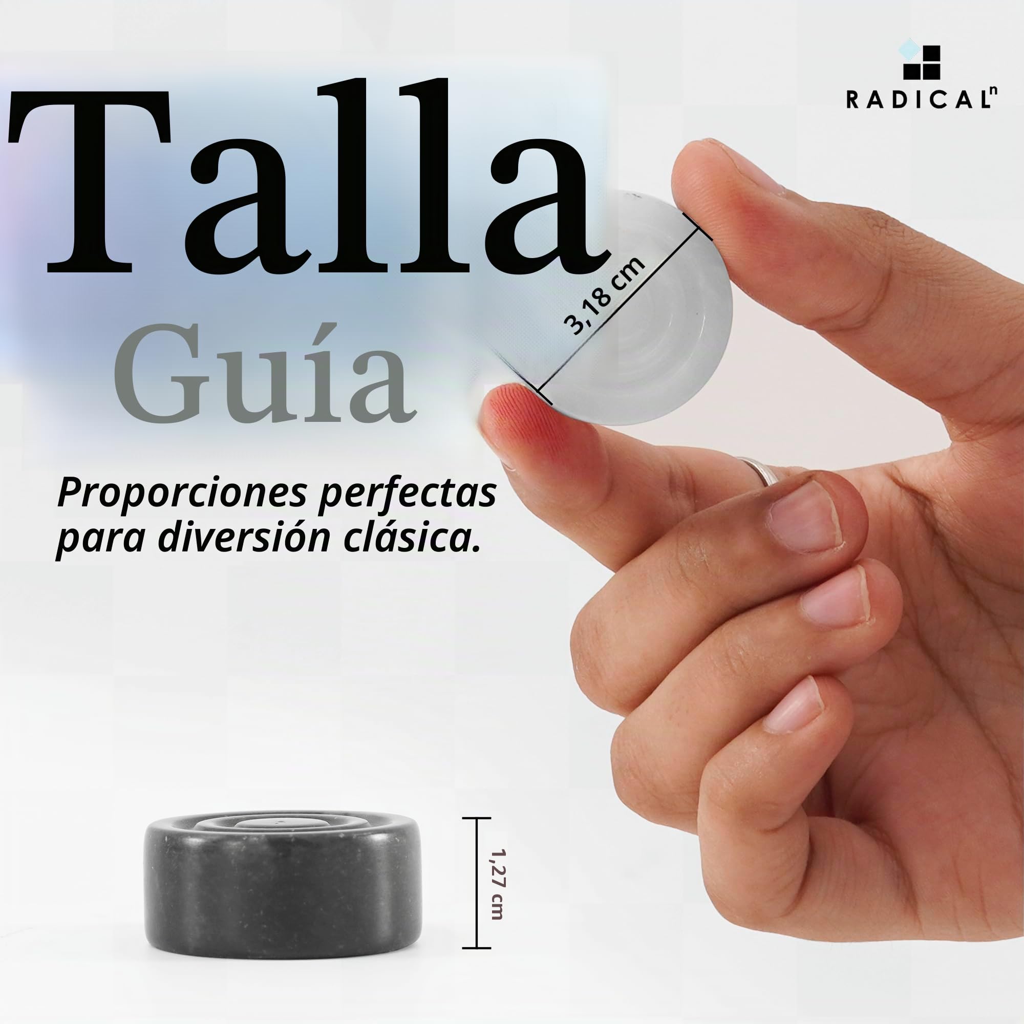 Radicaln Juego de Damas de mármol de 38,1 cm, Negro y Blanco, Hecho a Mano, Juego de Damas para Adultos, Ideal para Uso en Interiores y Exteriores, Juego de Mesa Decorativo
