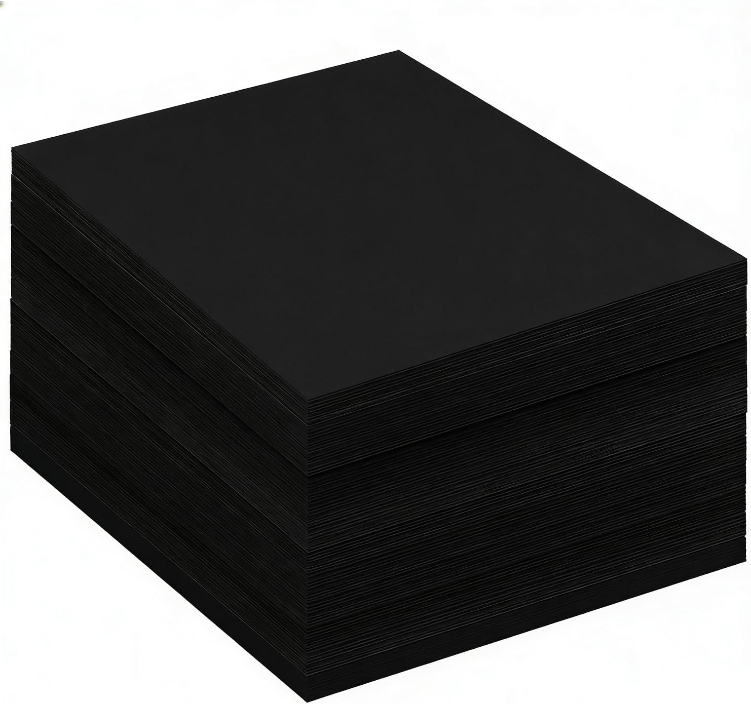 500 Sheets Black Construction Paper for Art Craft Drawing 12"x 17", 80gsm Craft Paper Medium Weight for Arts Party Decoration