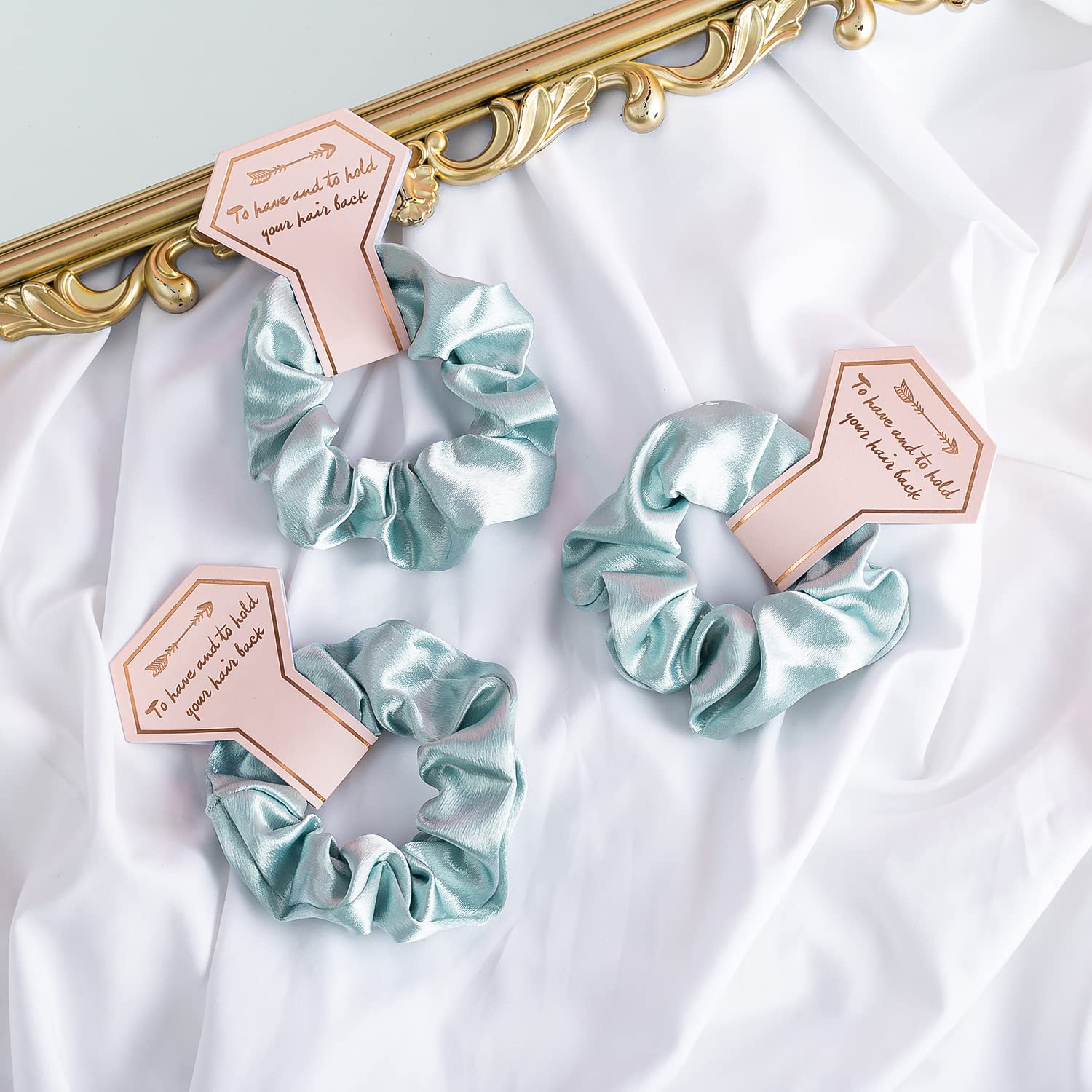Amazon.com: Bridesmaid Scrunchies Bachelorette Hair Ties Set 
