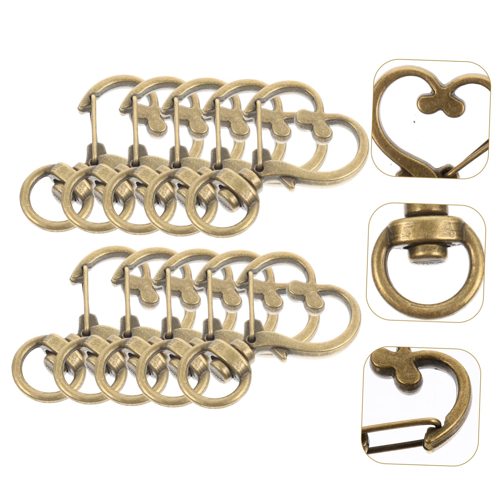 NUOBESTY Ensemble De Fermoirs Mousquetons Et Porte-clés