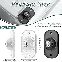 Vista 32 de Honoson 8 Pcs Self Adhesive Caster Wheels Appliance Rollers Appliance Sliders for Kitchen 360° Swivel Universal Wheel Mini Small Kitchen