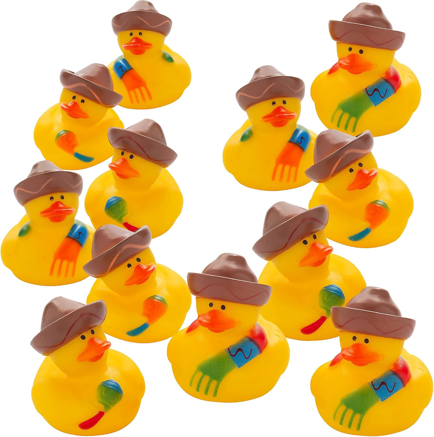 Fun Express 1 Dozen Fiesta Rubber Duckys [Toy]