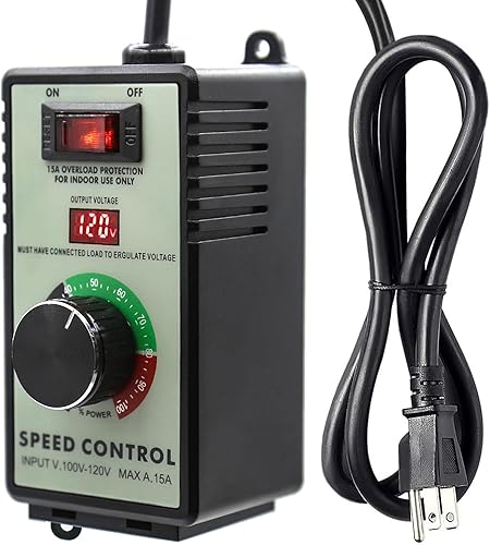 Controlador de velocidad variable del motor de CA 120V 15A 4000W con interruptor de protección de sobrecarga