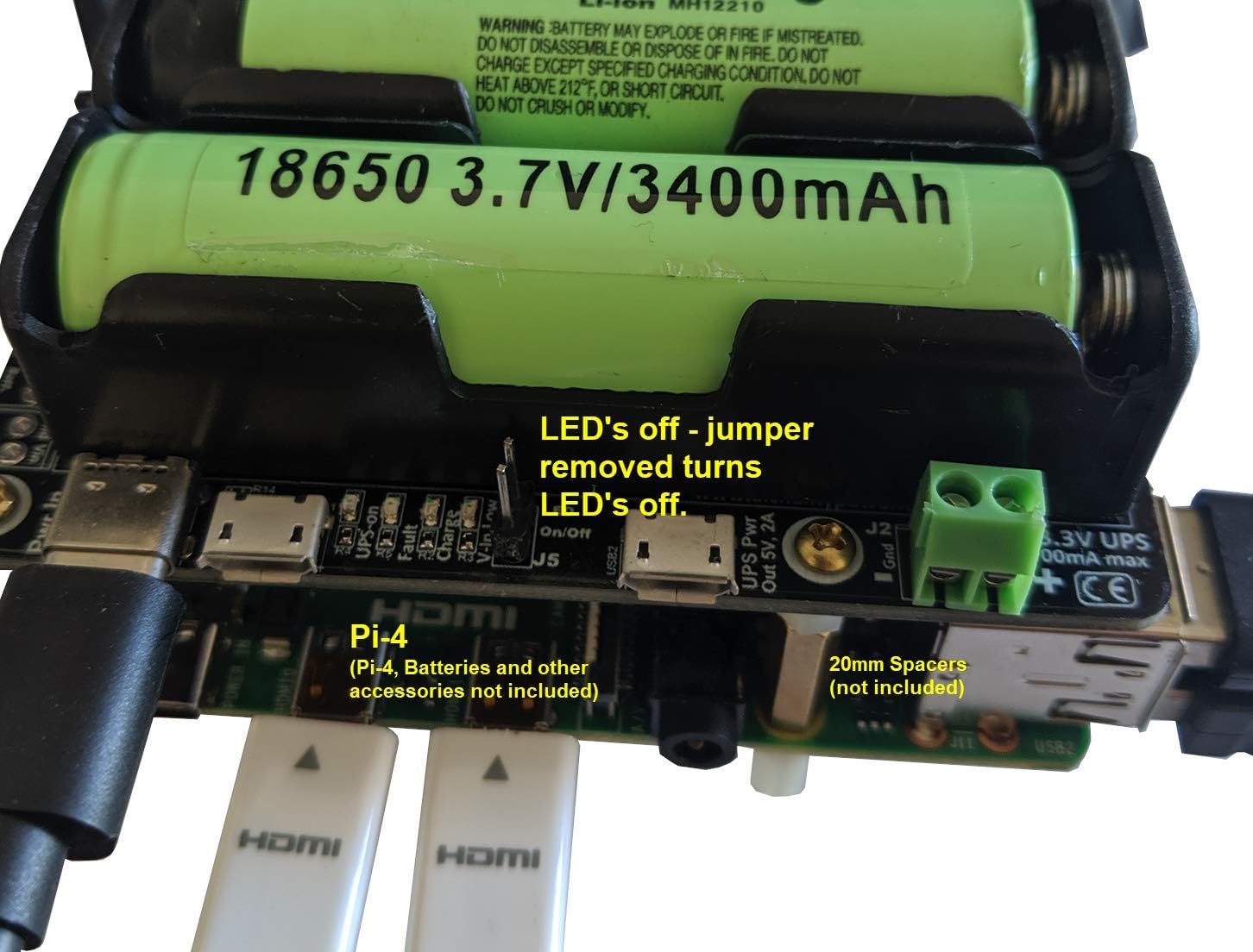 🛒 Crazy Deals Pi-UpTime 2.0 UPS for Pi-4, Pi-3 or Other SBC