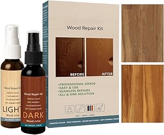 Wood Scratch Repair - Double-Bottle Maintenance - Scratch Cover for Wood Furnitures - for Dining Room Living Room Bedroom Entryway Apartment Table Shelf