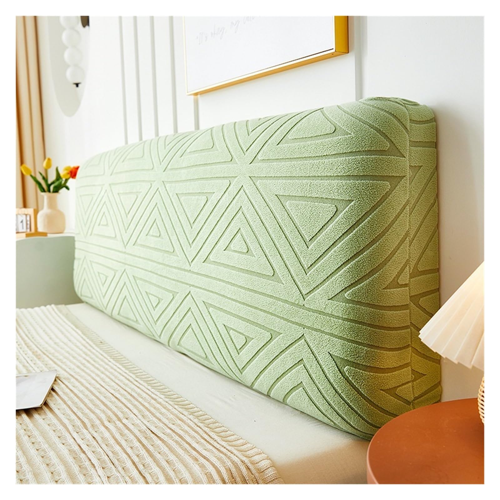 Stretch Bed Headboard Slipcover for Queen King Size, Jacquard Fabric Solid Headboard Covers Super Soft Comfotable Bed Head Cover for Bedroom Décor Dustproof Protector Cover