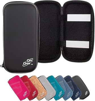 Casio FX-7400GIII with CalcCase Protective Case - Graphing Calculator - Basic Set (Black)
