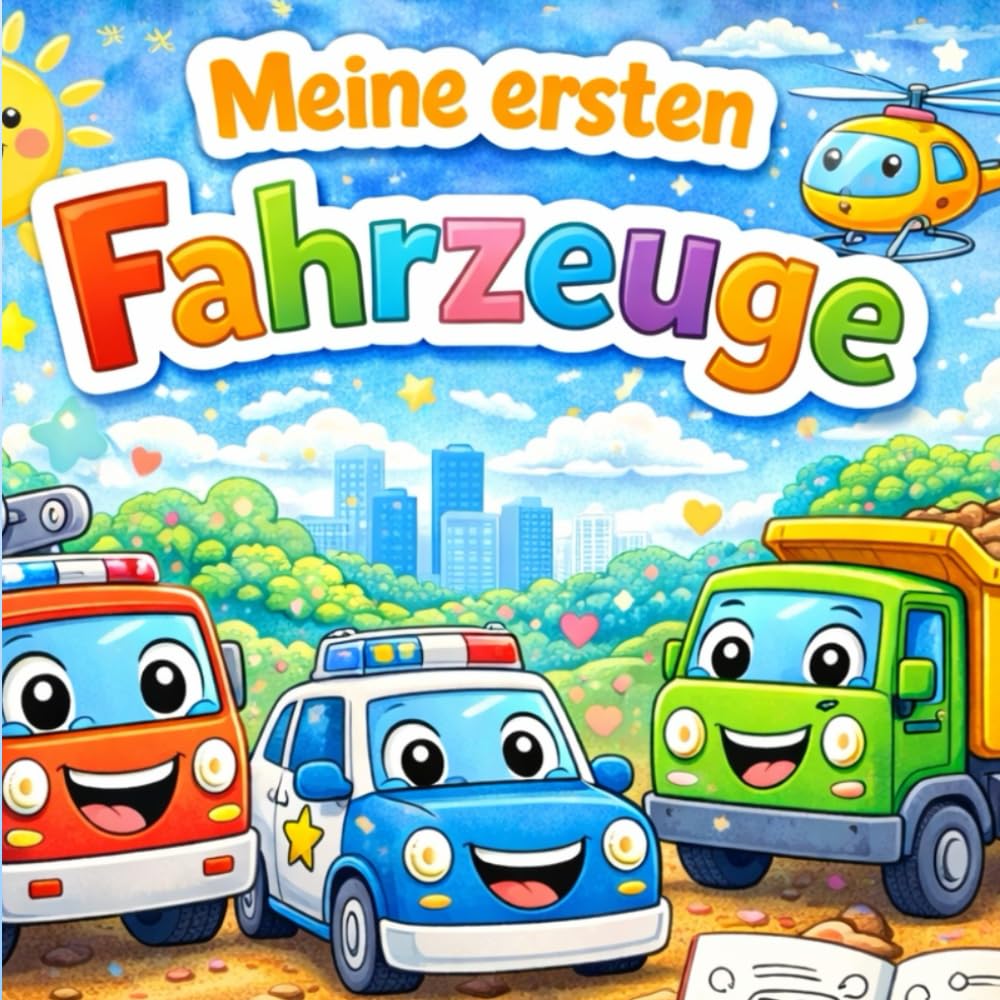 Meine ersten Fahrzeuge: Ab 3Jahren, Ausmalen, Nachmalen, über 50 Motive