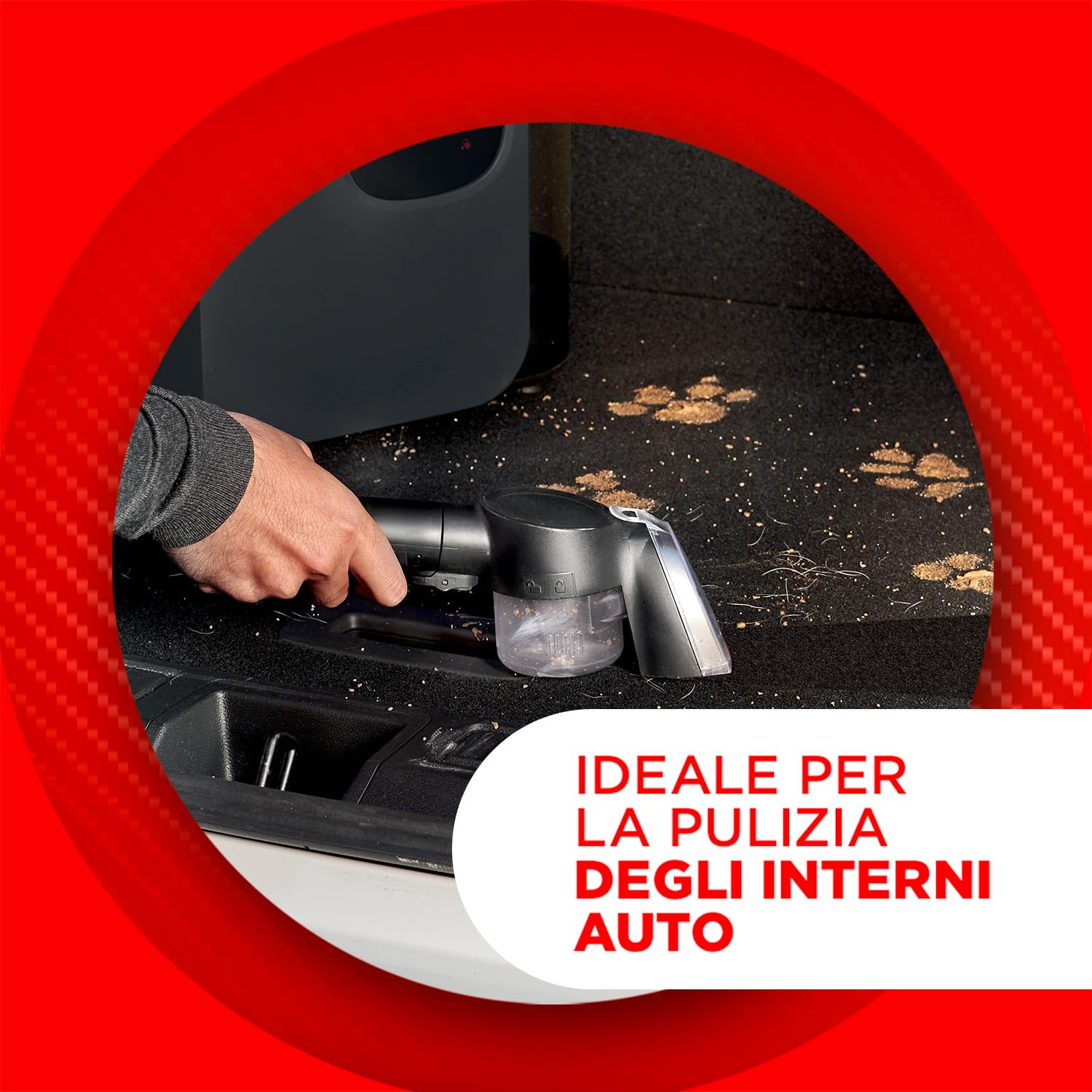Polti StainOver Pet SC50, Lavatappeti a Vapore 4 in 1 per Rimuovere le Macchie, con Funzione Vaporetto, Spazzola con Serbatoio per i Peli degli Animali, 10 accessori inclusi, Grigio