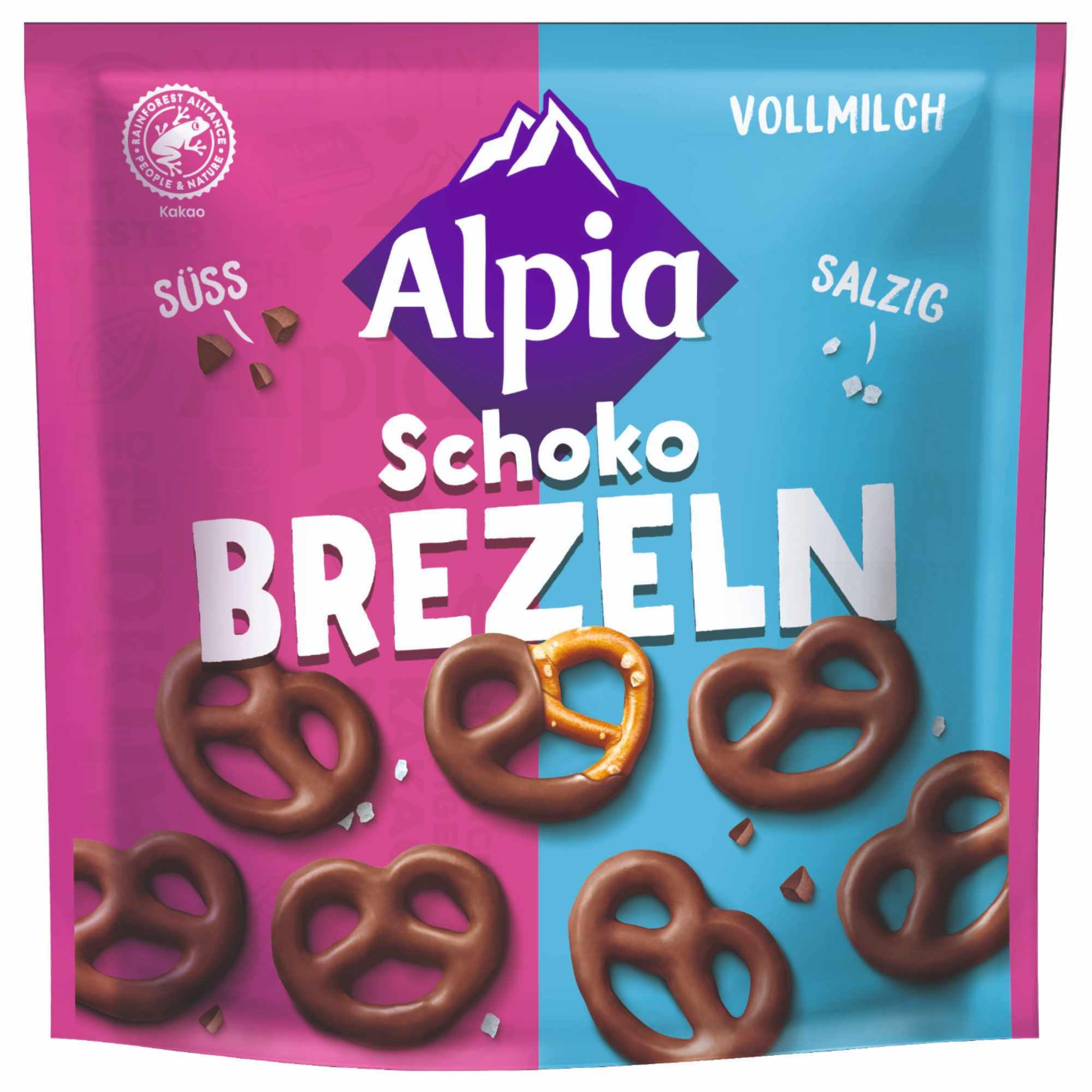 usy Bundle für Alpia Schoko Brezeln Vollmilch 6er Pack (6x140g Beutel) + usy Block