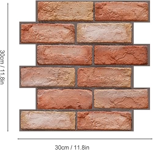 Miniatura 2 de 10 piezas de papel tapiz de ladrillo 3D, autoadhesivo, impermeable, paneles de pared de ladrillo de espuma, adhesivos para armarios, muebles,