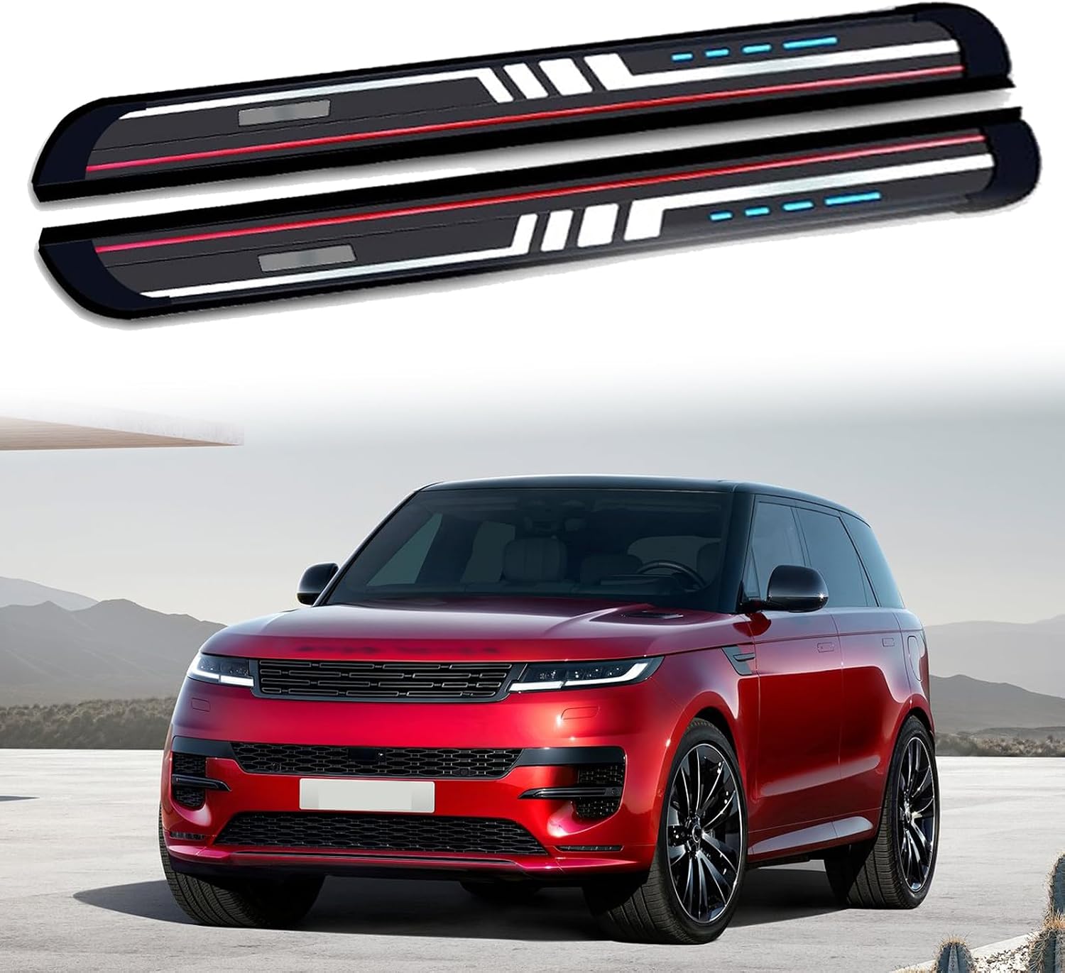 Side Steps Pedal Nerf Bars Fits for Land Rover Velar L560 2017-2025 2Pcs Running Boards