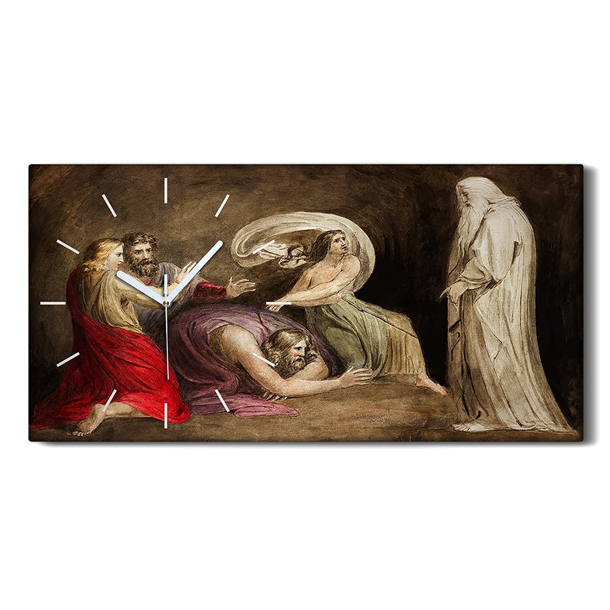 Art mural moderne avec cette horloge sur toile design mythologie vintage salon