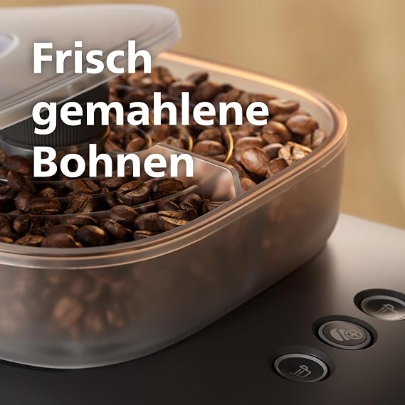 Philips Baristina Espresso Machine with Bean Swap - Grinds Tamps & Brews Automatically Dual Bean Container 16 Bar Easy Cleaning Espresso Café Crema Black/Grey/Black Portafilter (BAR320/60)