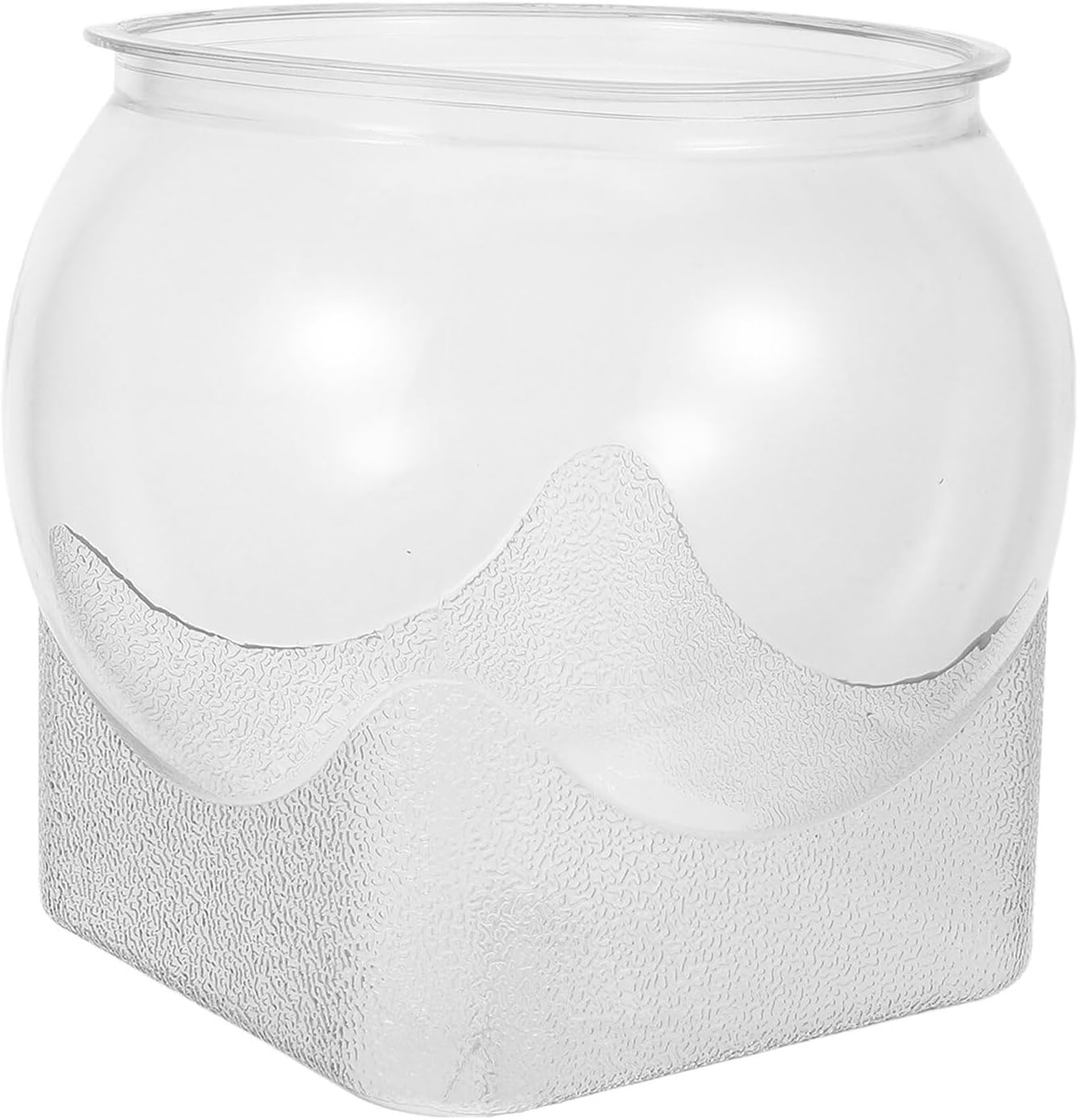 Levemolo Desktop Aquarium Fish Bowl with Planter, Ecological Fish Tank, Impact-Resistant Small Goldfish Bowl for Home and Office Decor