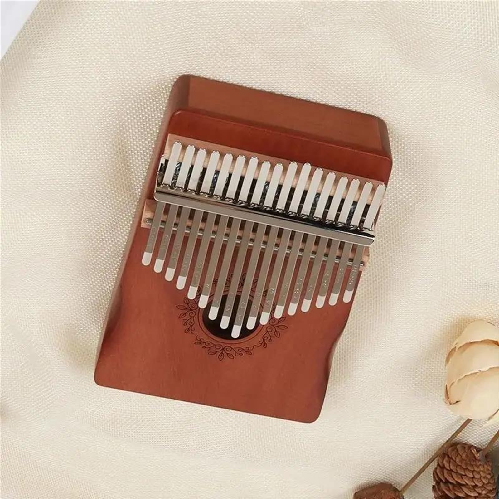 Kalimba Pianino Kciukowe Beech 17-klawiszowe Kalimba Instrument Dla Początkujących Na Palce