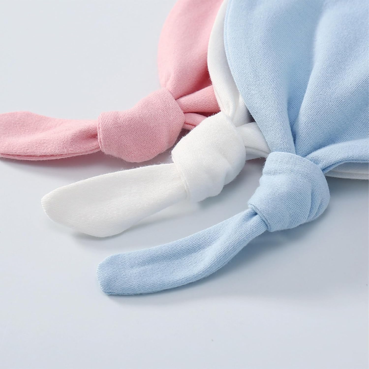 Personalized Newborn Hospital Baby Newborn Hats Knot Beanie Hats Soft for Infant Baby Girls Boys Caps 0-6 Months - Image 8