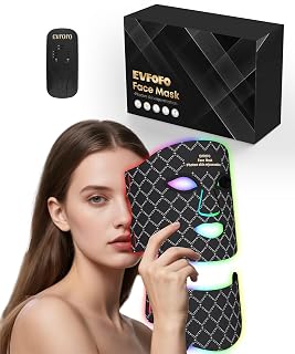 Red Light Therapy for Face, 7 Colors LED Face & Neck Mask Light Therapy At Home, Led Face Mask Light Therapy, Black - Amazon product rated Grade A