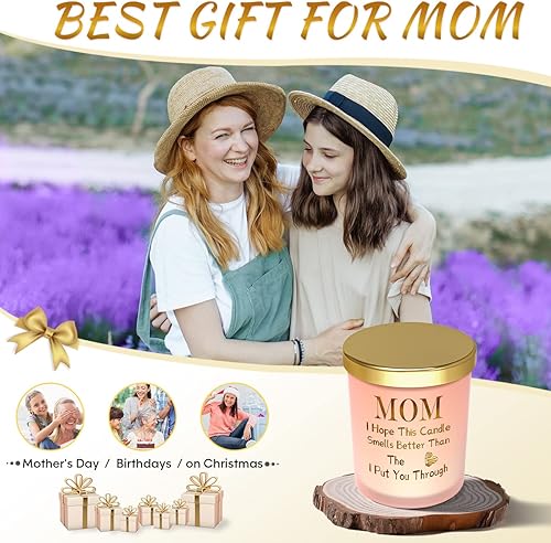 Miniatura 2 de Regalos para mamá de hija e hijo, velas hechas a mano para mamá, regalo único para el día de la madre, divertidos regalos de cumpleaños para mamá,