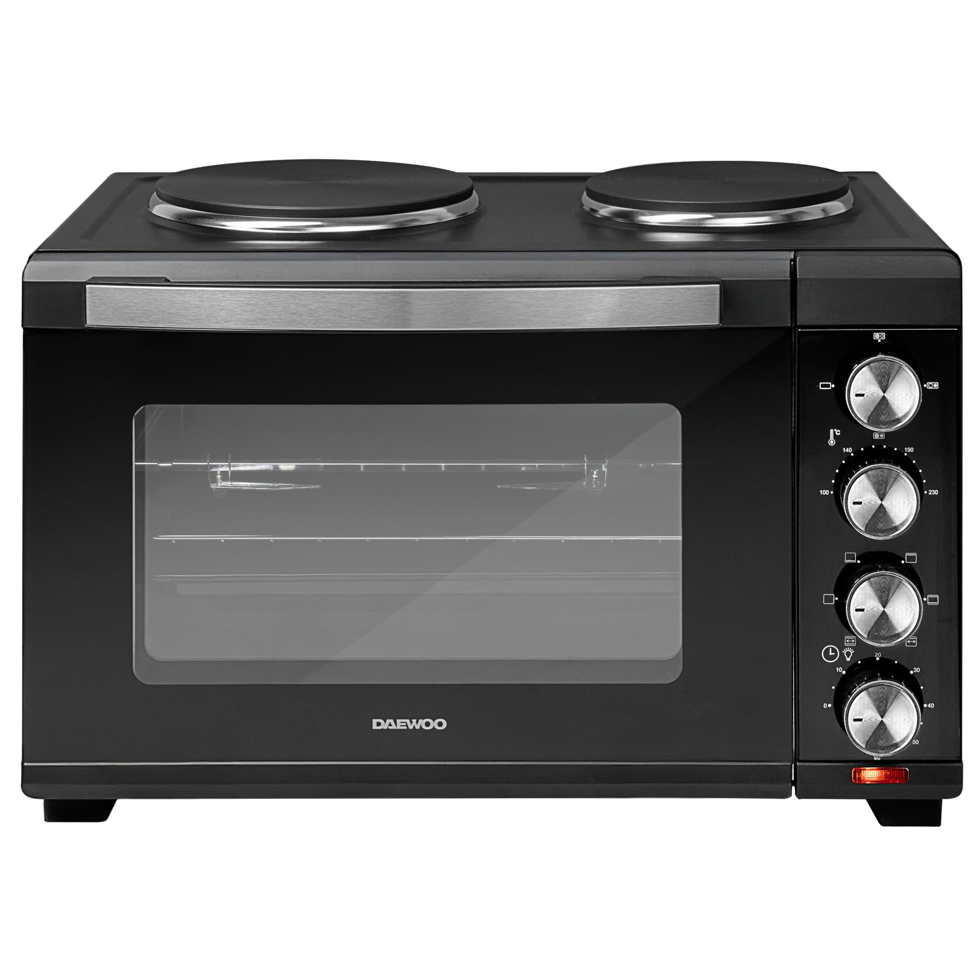 Daewoo Light 3000W 42L Countertop Oven With Hot Plates & Rotisserie