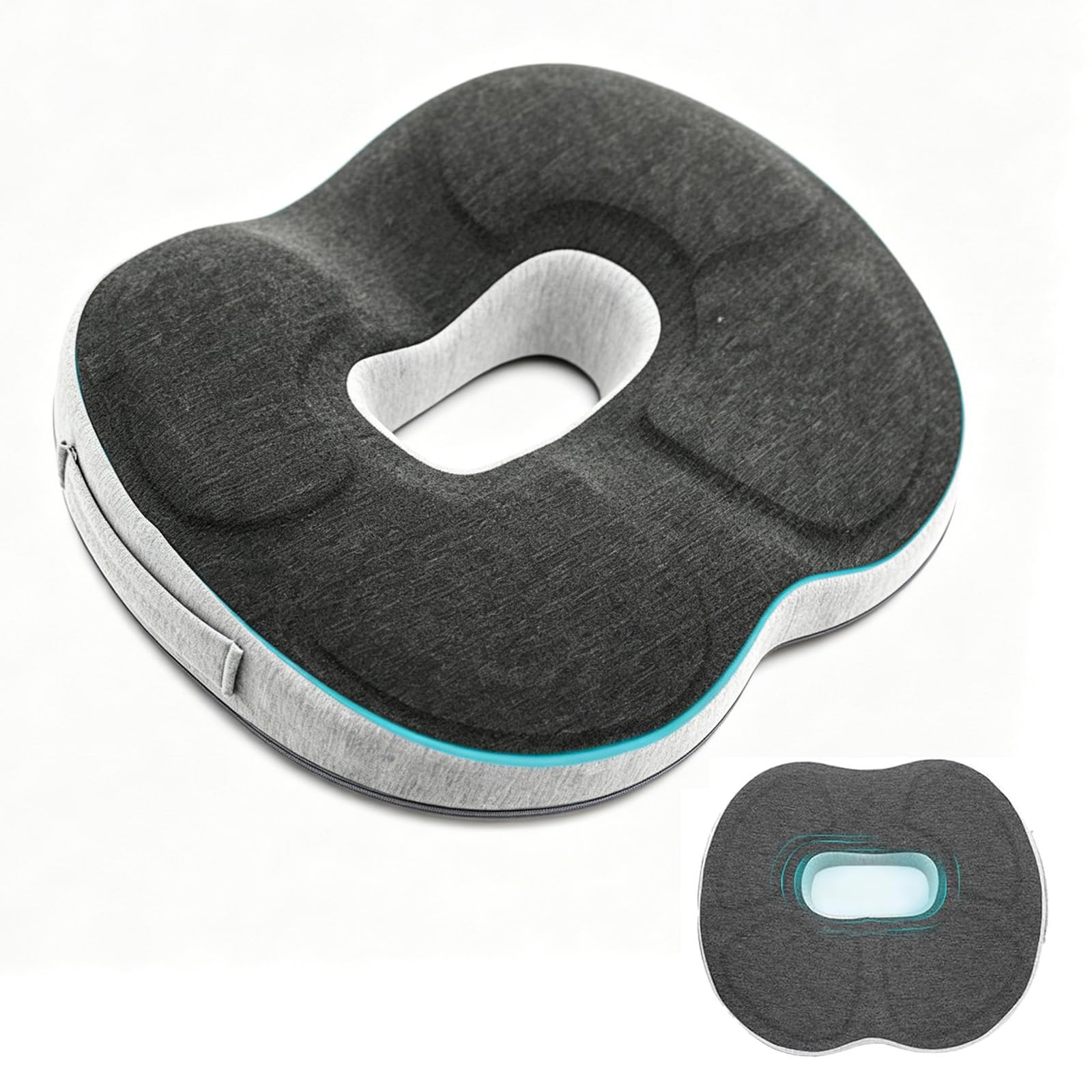 Coussin orthopédique pour hémorroïdes et mal de dos ergonomique pour chaise et voiture