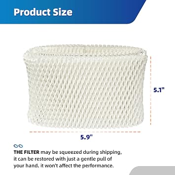 WF2 Humidifier Filter Replacement for Vicks Kaz Humidifier, 2 Pack | Fit for Vicks Kaz Starry Night Cool Mist Humidifier V3500N V3700 V3100 V3900, Replacement for Protec PWF2 VEV400 Filters
