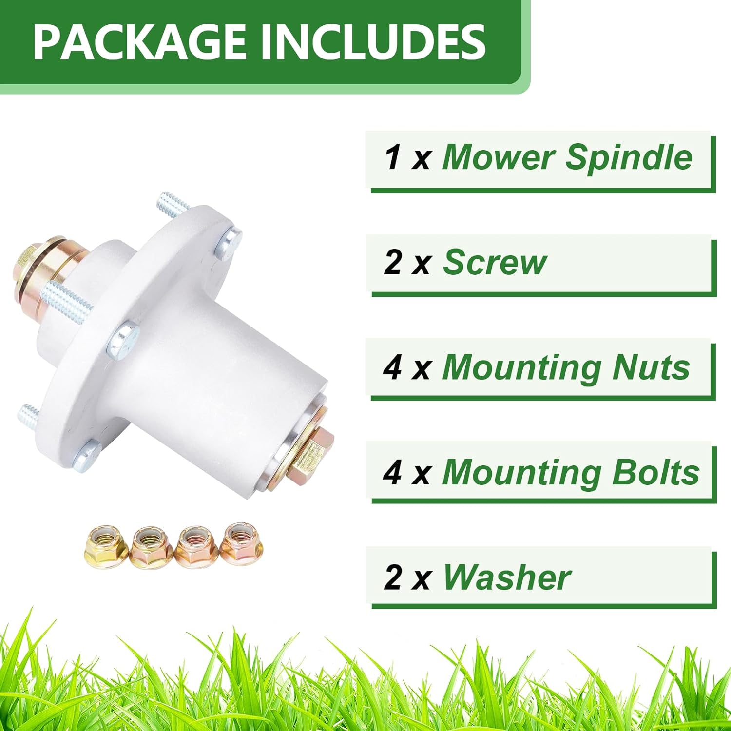 601804 Mower Spindle Assembly Compatible with Hustler Raptor SD SDX Raptor Flip-Up with 36" 42" 48" 54" 60" inch Deck