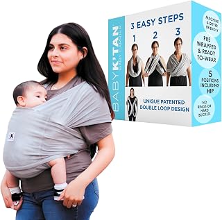Baby K'tan Original Baby Carrier - X-Large (Heather Gray) Price In India