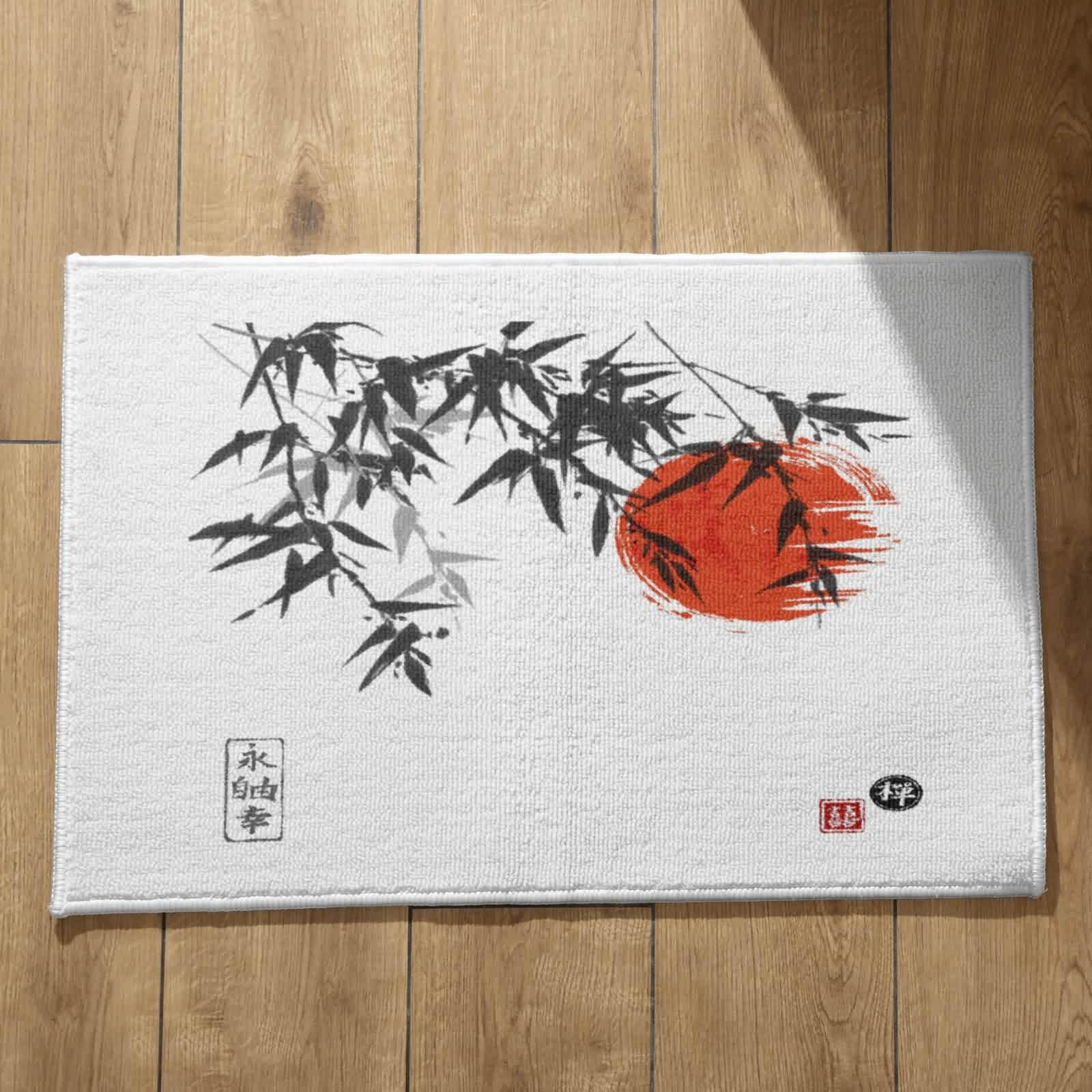 Paillasson interieur entree feng shui de style peinture chinoise CEVAN