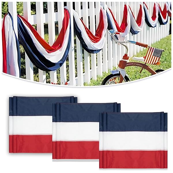 Classic Striped Patriotic Bunting Set