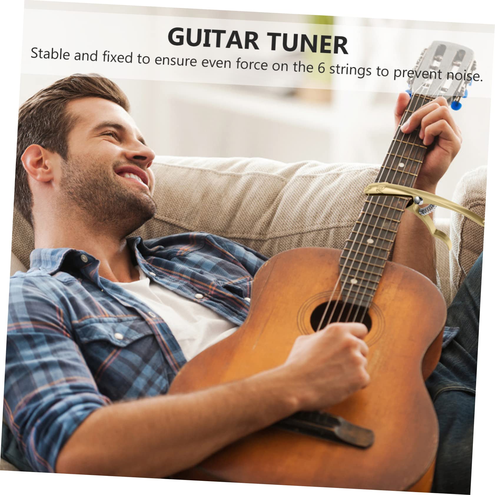 TOYANDONA 3piezas Capo De Guitarra De Accesorio Musical Para Guitarras Acústicas y Eléctricas Protección Para Evitar Rayones