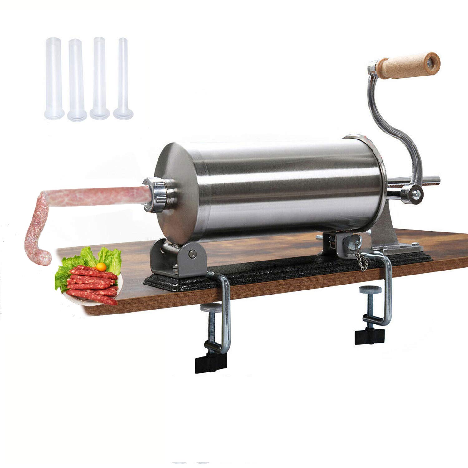 Buy uyoyous Sausage Stuffer 6LBS/3L Horizontal Maker Kitchen Stainless