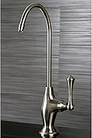 Vista 6 de Kingston Brass Gourmetier KS3195AL Grifo de agua mango simple para filtración, Latón / Latón antiguo, KS3195BL