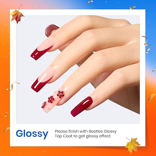 Miniatura 94 de Beetles - Esmalte de uñas en gel de 0.5 onzas fluidas (15ml), curado con lámpara LED, extracción por remojo, para arte de uñas, estética