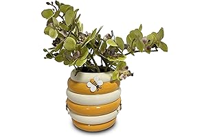Elegant 6-inch Resin Beehive Planter: Harmony in Nature's Embrace