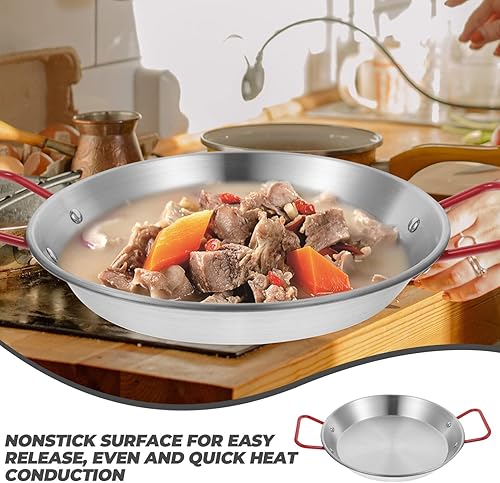 Miniatura 2 de Paella de acero inoxidable 7.9 in Corea fideos Ramen Olla con asa de fondo plano Sartén para freír olla caliente Olla de pasta olla instantánea