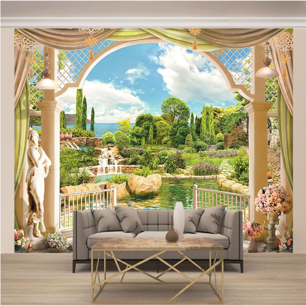 Papier Peint Intissé Masque Imperfections Mur | Tapisserie Photo 3D 400x280cm