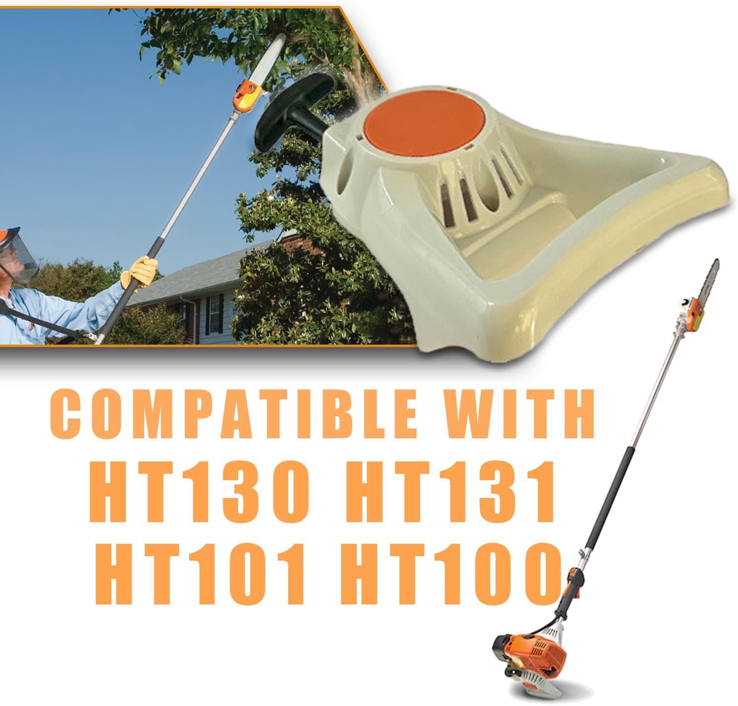 4182 190 4000 Rewind Starter for Stihl HT130, HT131,ht101,ht100