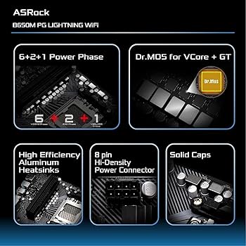 OS付　Ryzen7 7700X B650M PG LIGHTNING セット ASRock | B650M PG Lightning