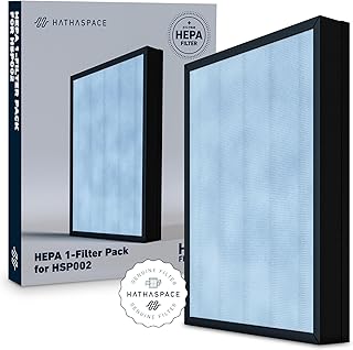 HATHASPACE Certified Replacement Filter for HSP002 Smart True HEPA Air Purifier 2.0 (H13 True HEPA)