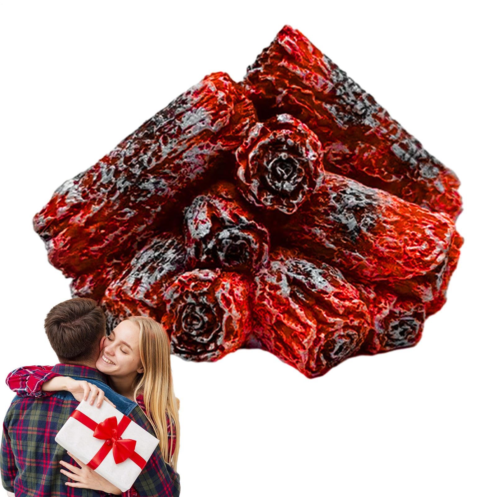 – Lámpara LED De Llama De De Simulación - Luz De Falsa | Lámpara De Llama De Alimentada Por Pilas | Decoración Estética Moderna Con Efecto Parpadeante Realista, para El Hogar, Repis