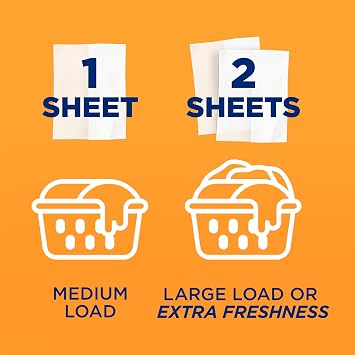 ARM & HAMMER Fabric Softener Dryer Sheets, Purifying Waters, 100 Count