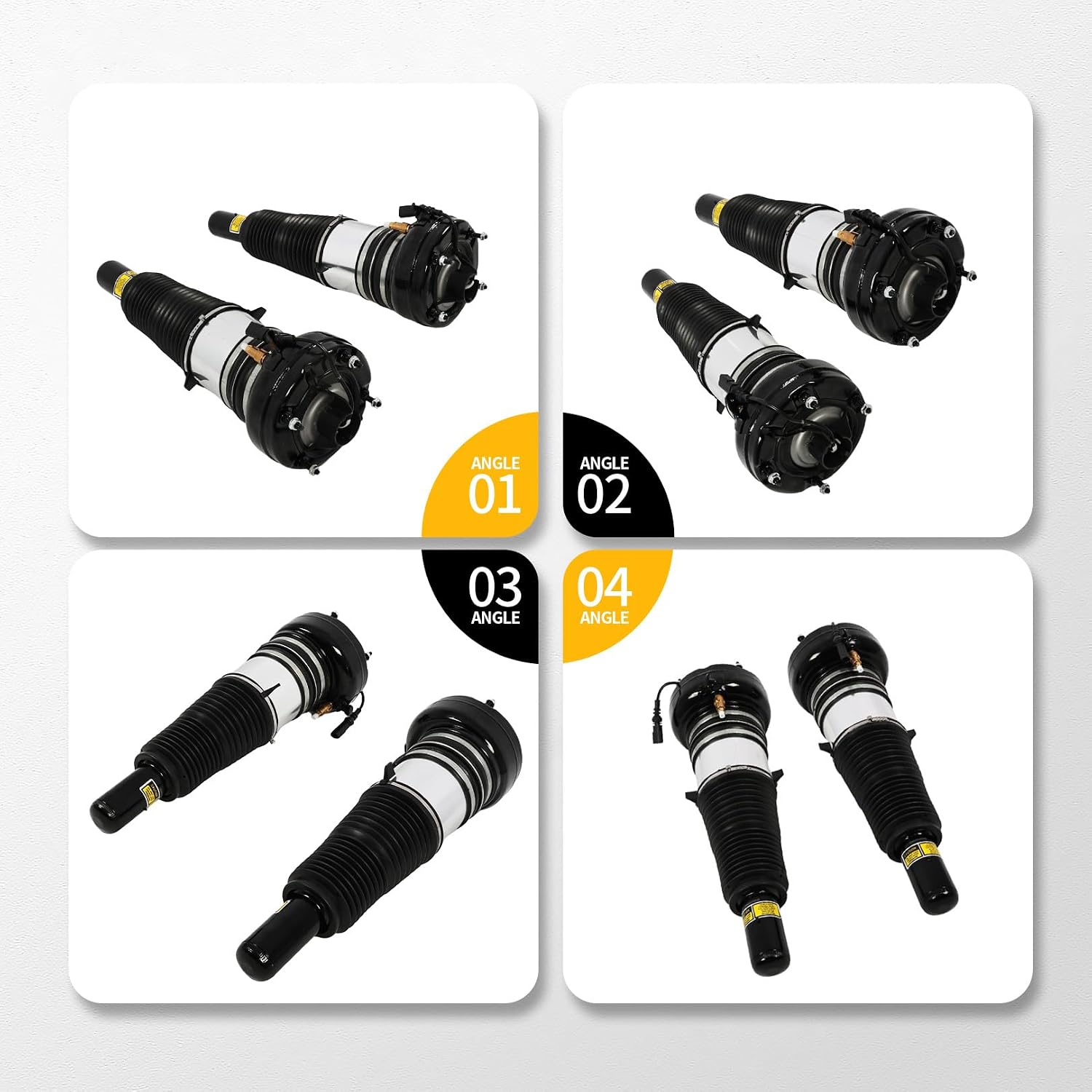 4H0616039 2PCS Front Airmatic Suspension Shocks Struts Assembly Compatible with A6 A7 S6 S7 RS6 C7 2010-2018 A8 S8 2009-2018 Mulsanne 2009-2019