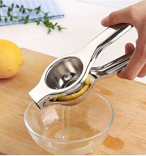 Miniatura 7 de Exprimidor de limón, exprimidor manual de acero inoxidable de 9 pulgadas para tomates de cocina, manzanas y zanahorias (9 pulgadas)