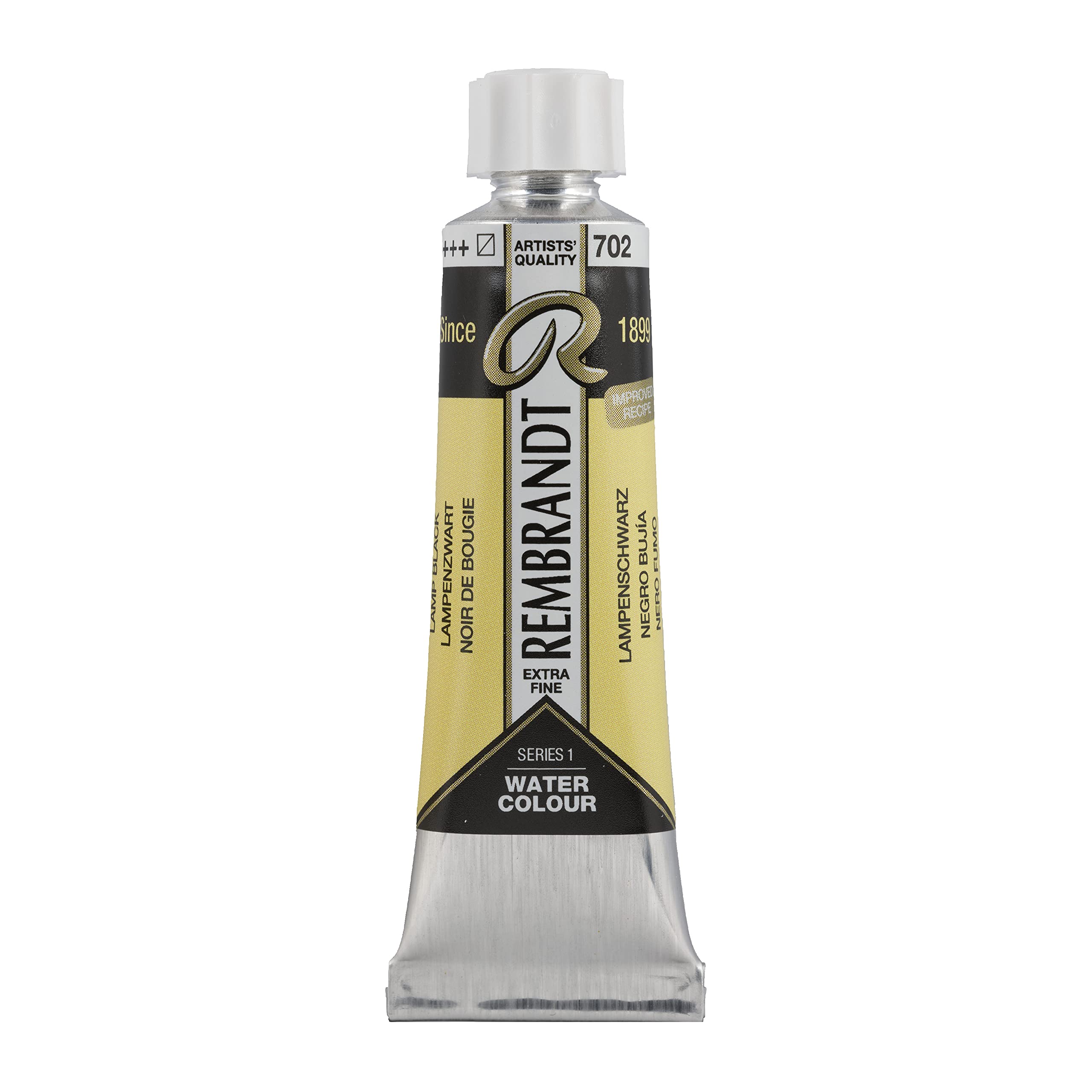 Rembrandt Watercolour Tube 10 ml Lamp black 702 (05017020)