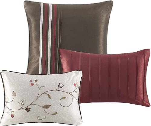 Miniatura 5 de Juego Madison Park All Season, falda de cama a juego, almohadas decorativas