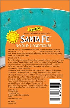 Absorbine Santa Fe Coat Conditioner & Sunscreen, Non-Slippery Formula, 32oz Spray