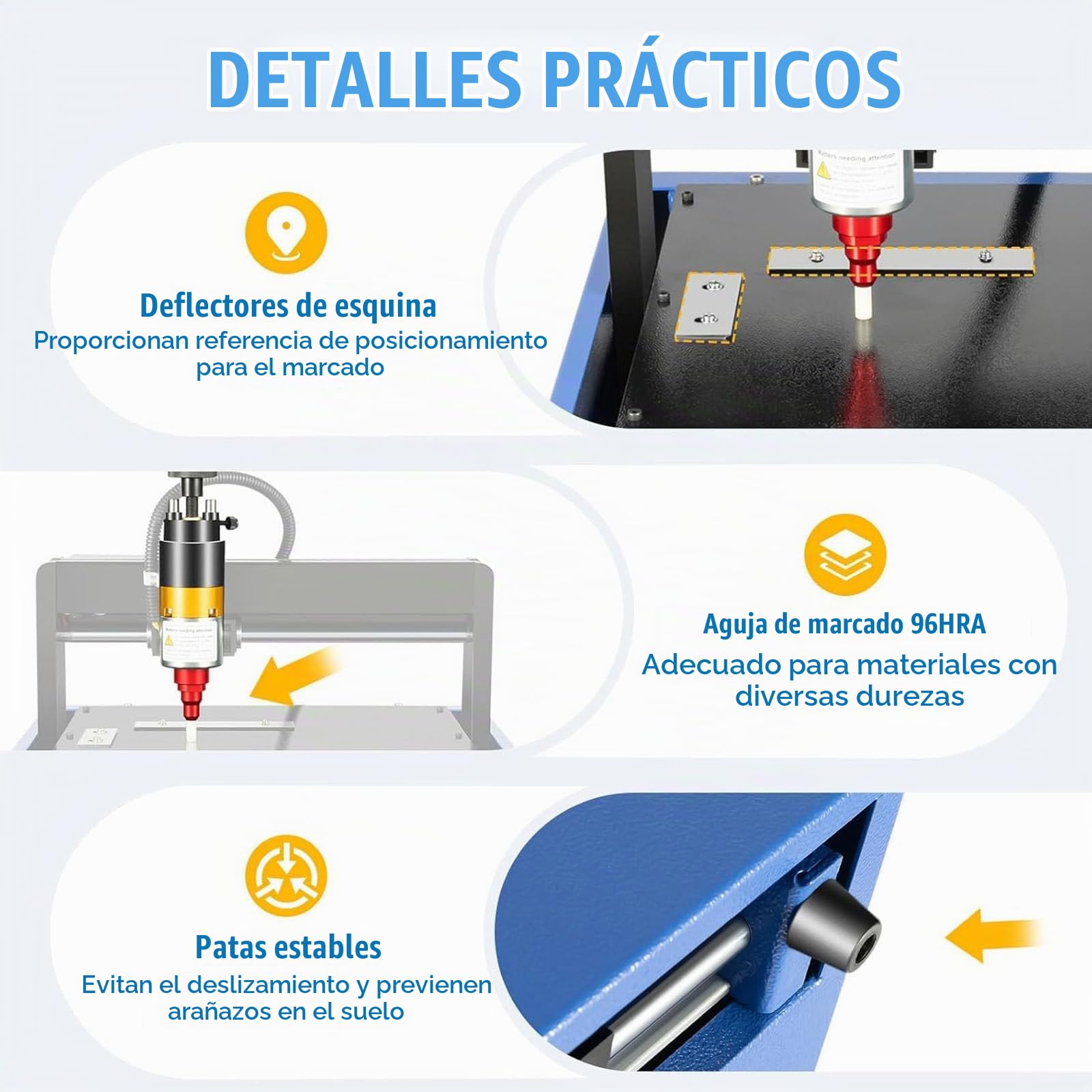 Máquina marcado metal eléctrica 400 W, máquina grabado joyería, dispositivo grabado por micropercusión plástico, para placas identificación acero, velocidad de 50 mm/s.,200 * 150mm