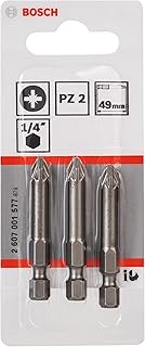 Bosch Professional Accessories Vidalama Ucu, Gri, 3 Adet