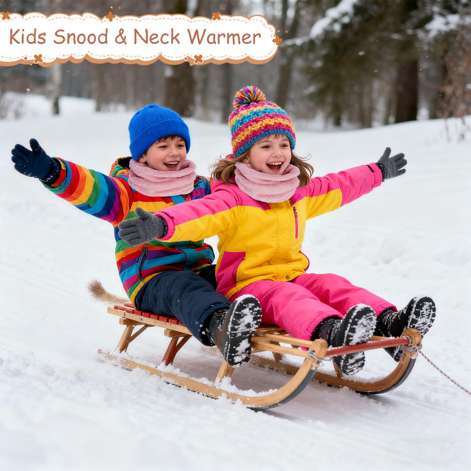 Bufanda Bebé Niños y Niñas, Braga Cuello Niño, Cálido Pañuelo Cuello a Prueba de Viento, Invierno Otoño Calentador